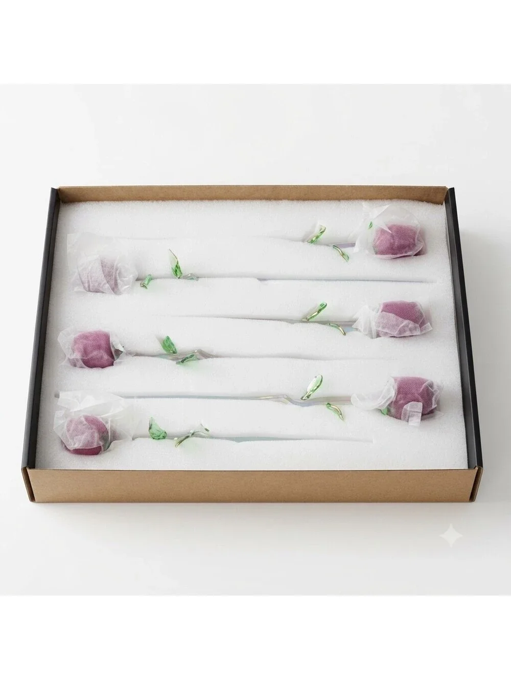 Vase Crystal Red Rose Bouquet Eros Home Essentials In Box This is so pretty!